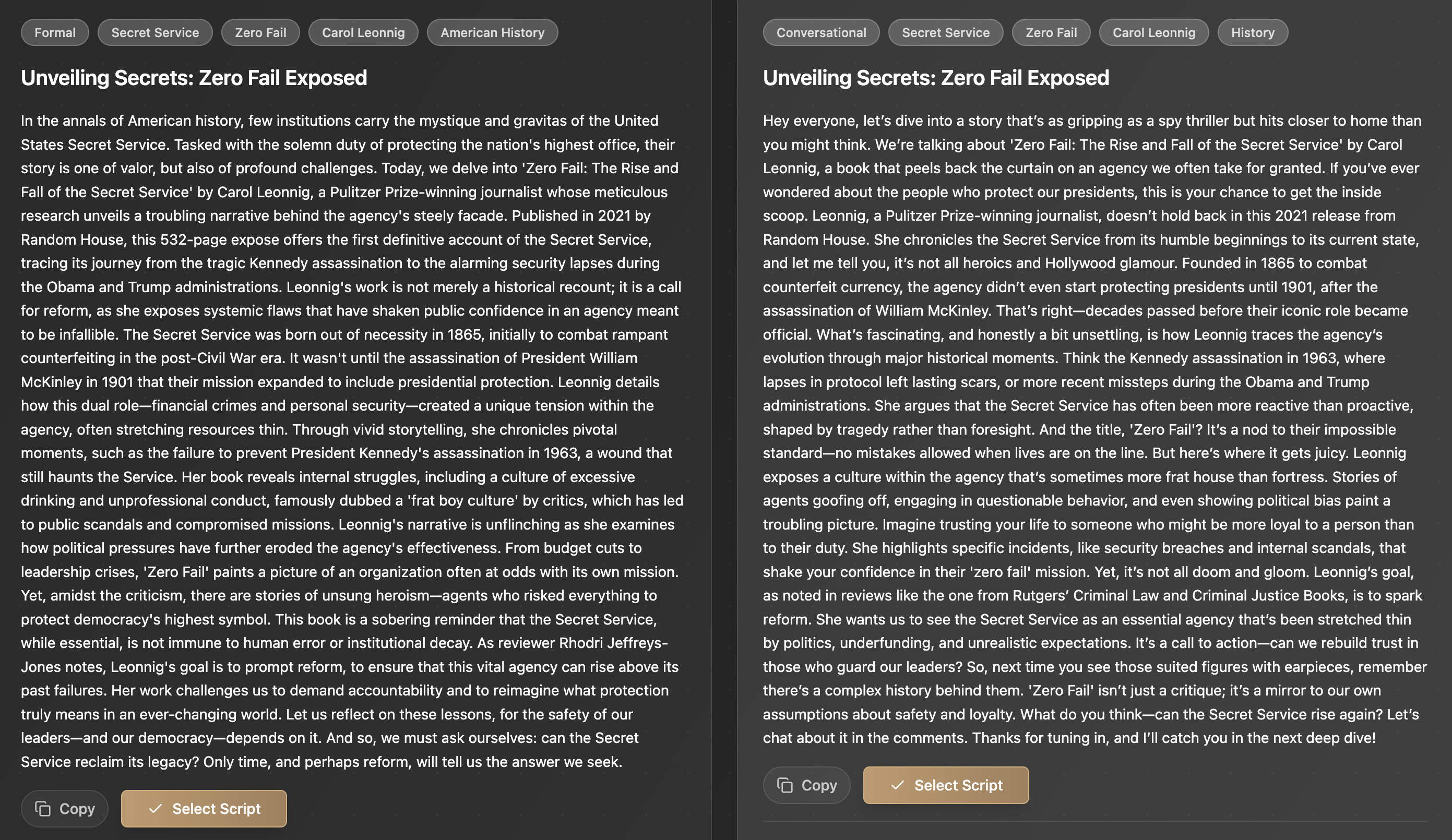 AI Script Writer